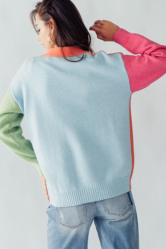 Color Block Sweater