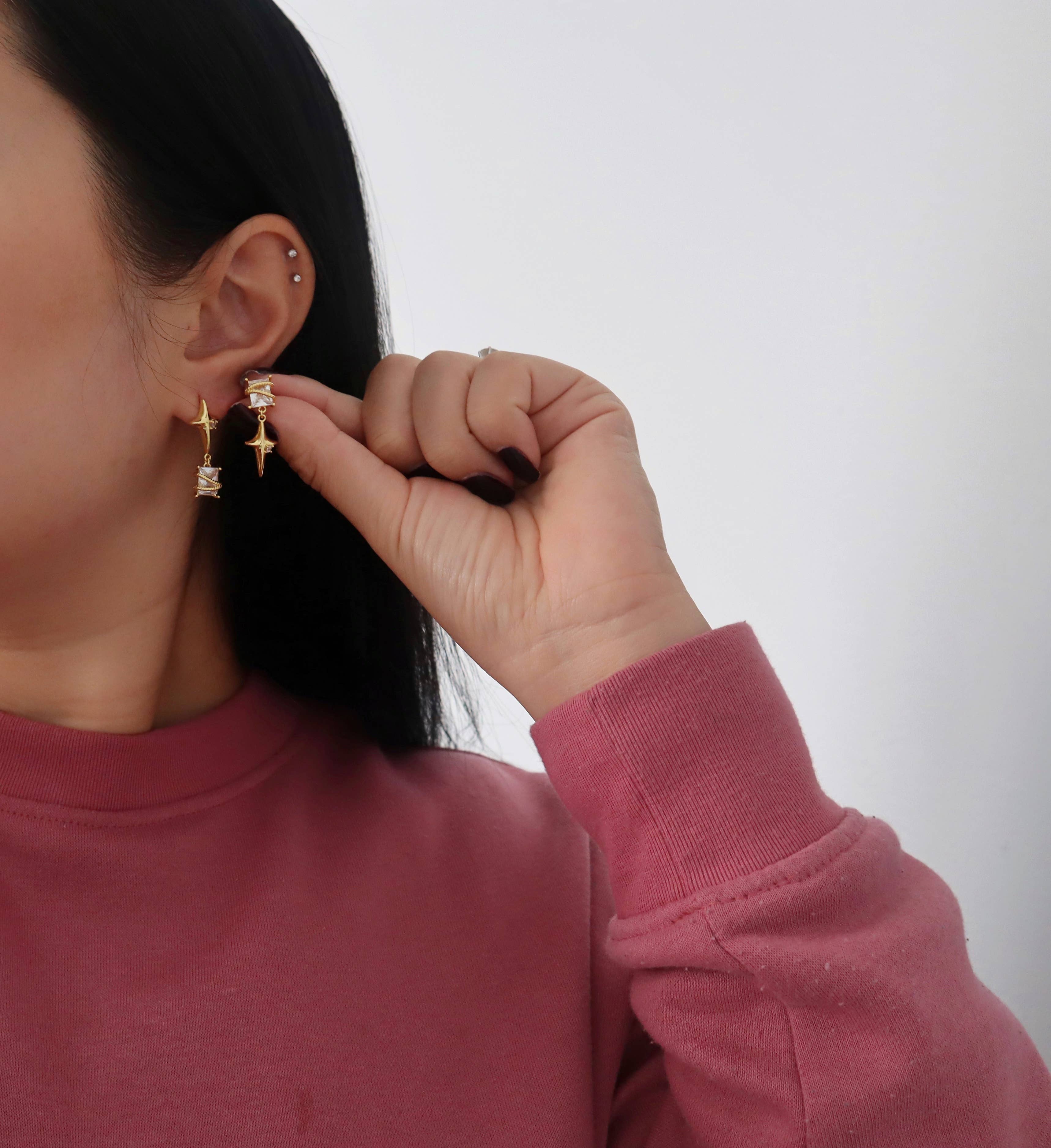 Starlight Dangle Earrings | Statement Earrings