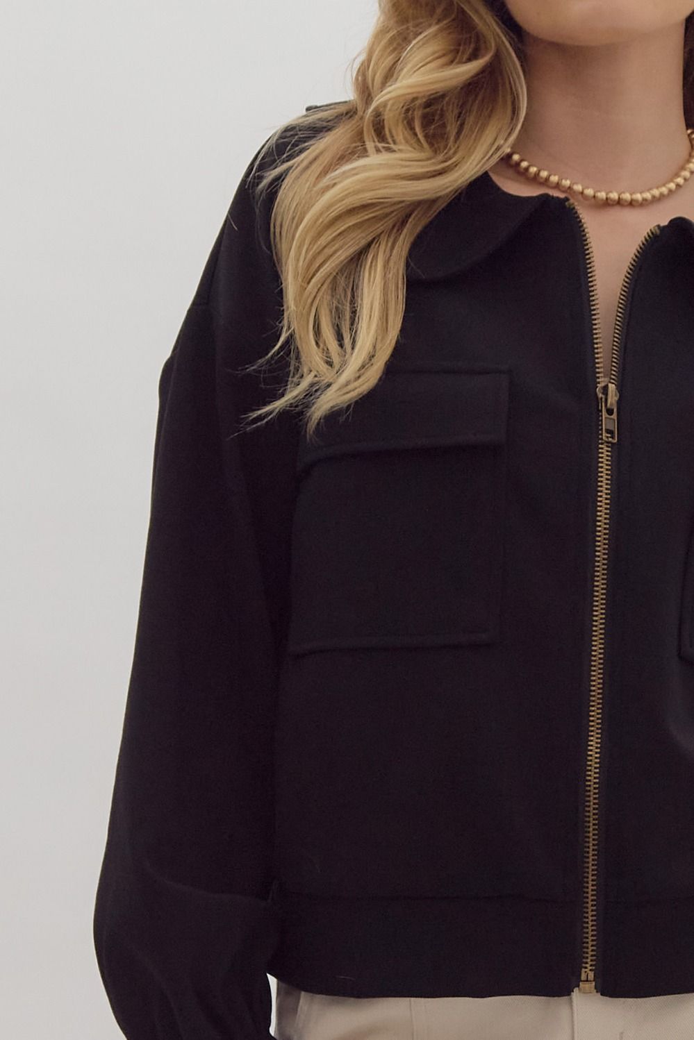 Black Zip Sweatshirt